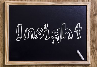 Insight - anahatları belirlenmiş metin ile yeni yazı tahtası
