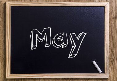 Mayıs - anahatları belirlenmiş metin ile yeni yazı tahtası