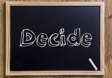 Karar - anahatları belirlenmiş metin ile yeni yazı tahtası