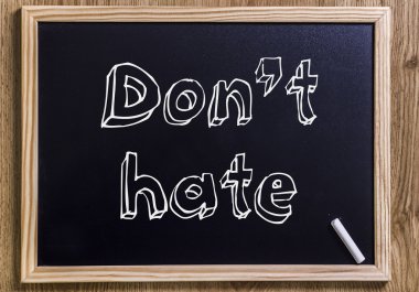 Nefret - anahatları belirlenmiş metin ile yeni yazı tahtası