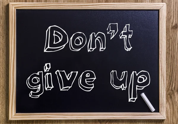 Don 't give up - New chalkboard with outlined text — стоковое фото