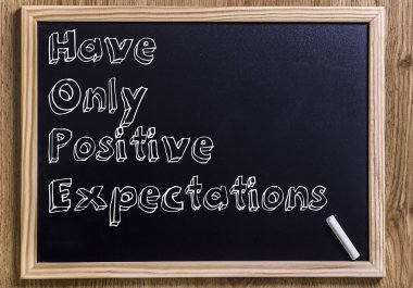 Sadece olumlu beklentiler umut var