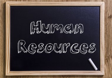 İnsan kaynakları - anahatları belirlenmiş metin ile yeni yazı tahtası