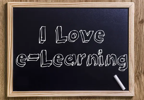 Ich liebe e-learning — Stockfoto