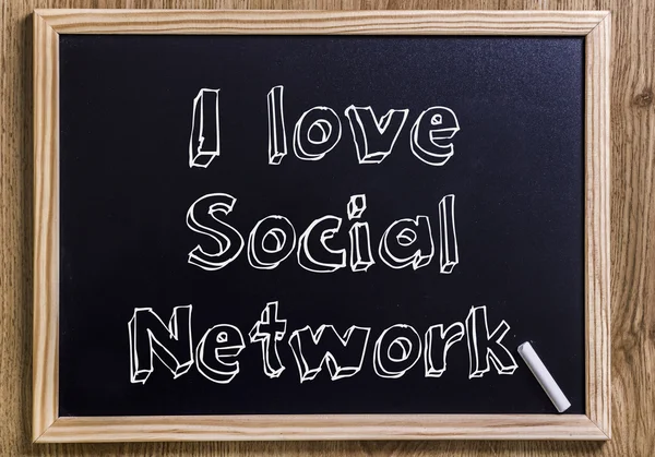 Amo i social network — Foto Stock