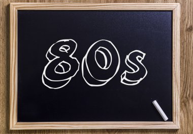 80s - anahatları belirlenmiş metin ile yeni yazı tahtası