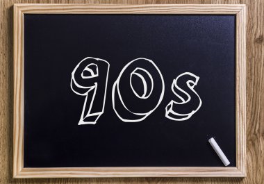 90'lı yılların - anahatları belirlenmiş metin ile yeni yazı tahtası