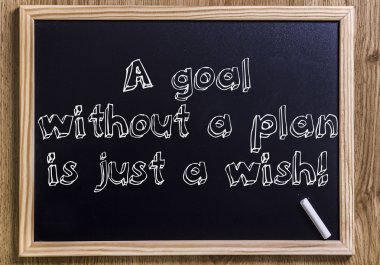 Plansız bir amaç sadece bir dilektir.!