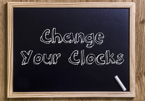 Saatlerinizi değiştirmek — Stok fotoğraf