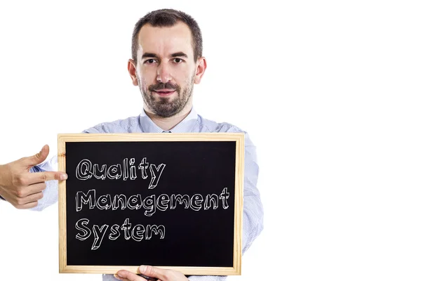 Sistema de gestão da qualidade qms — Fotografia de Stock