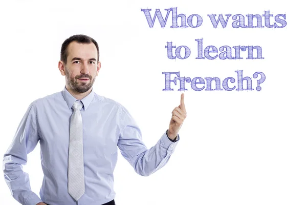 Wer Französisch lernen möchte? — Stockfoto