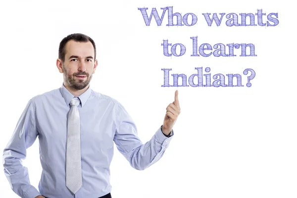 Wie wil om te leren van Indische? — Stockfoto