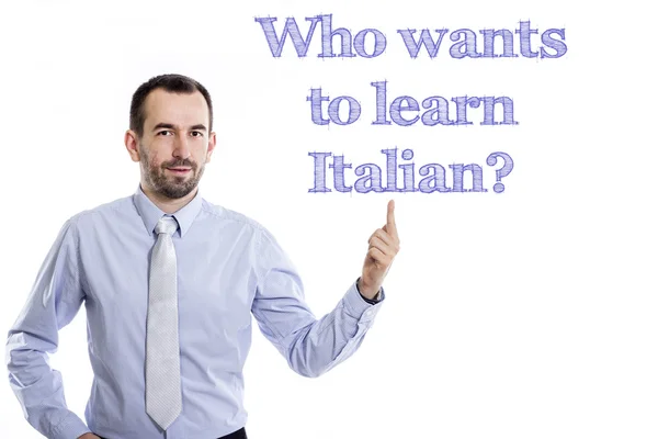 ¿Quién quiere aprender italiano ? —  Fotos de Stock