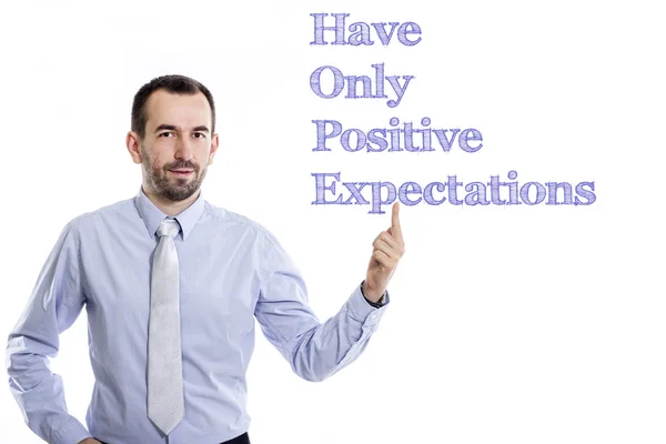 Haben nur positive Erwartungen Hoffnung — Stockfoto