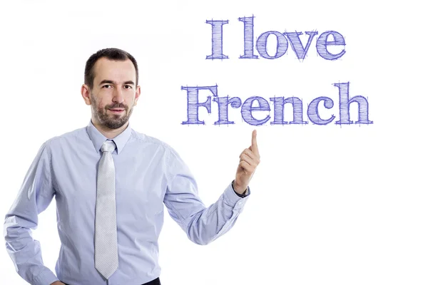 Jag älskar franska — Stockfoto