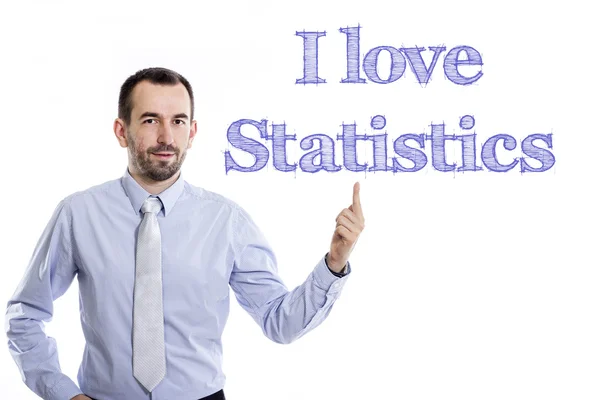 Я люблю статистика — стокове фото