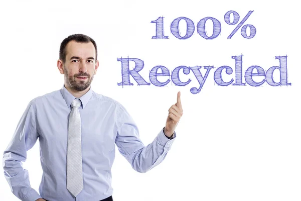 100% reciclado — Fotografia de Stock