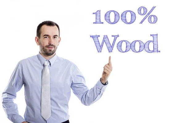 100% drewna — Zdjęcie stockowe