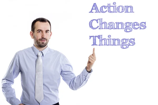 Ação muda coisas agir — Fotografia de Stock
