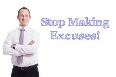 Bahaneler durdurmak! -Mavi metinle genç işadamı