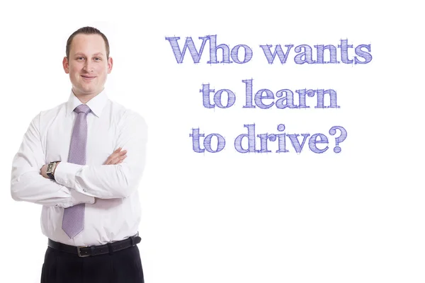 Aki meg akarja megtanulni vezetni? — Stock Fotó