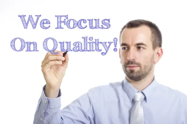 Wij richten ons op kwaliteit! — Stockfoto