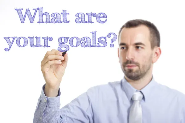 Quais são os seus objetivos ? — Fotografia de Stock