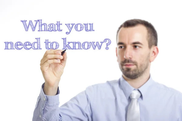 Τι πρέπει να ξέρετε? — Φωτογραφία Αρχείου