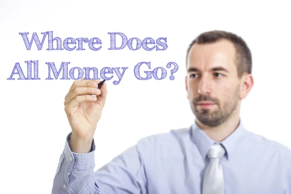 Gdzie iść wszystkie pieniądze? — Zdjęcie stockowe