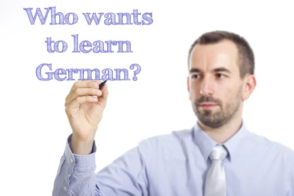 ¿Quién quiere aprender alemán ? —  Fotos de Stock