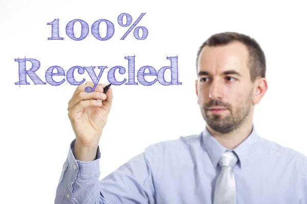 100% reciclado — Fotografia de Stock