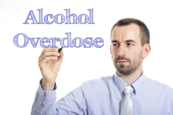 Sobredosagem com álcool — Fotografia de Stock