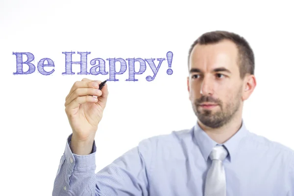 Sê feliz! — Fotografia de Stock