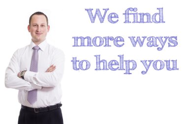 Biz sana mavi metin ile genç işadamı yardım için daha fazla yol bulmak