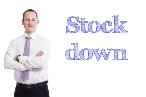 Voorraad naar beneden — Stockfoto