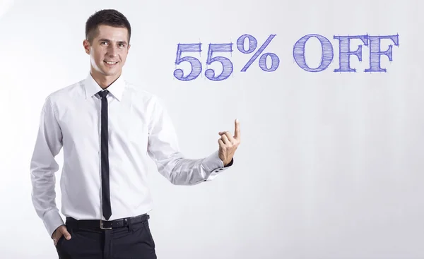 55% korting — Stockfoto