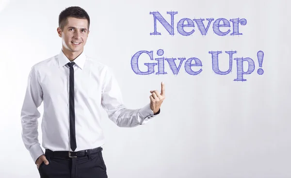 Nigdy się nie poddawaj.! — Zdjęcie stockowe
