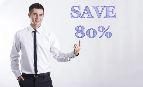 SAVE 80% — Stockfoto