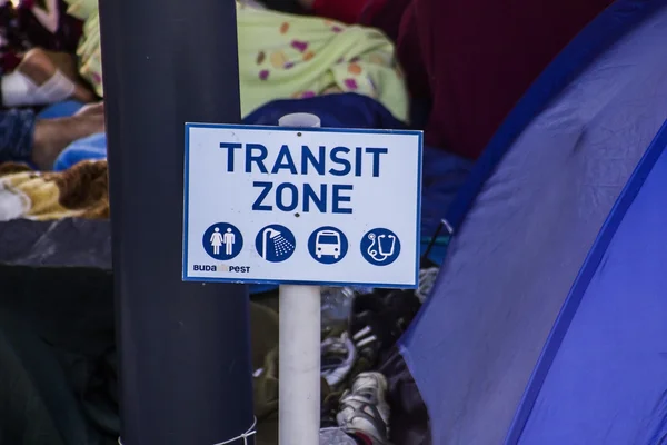 Transit zone board — Stock Photo, Image