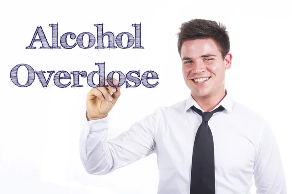 Sobredosagem com álcool — Fotografia de Stock