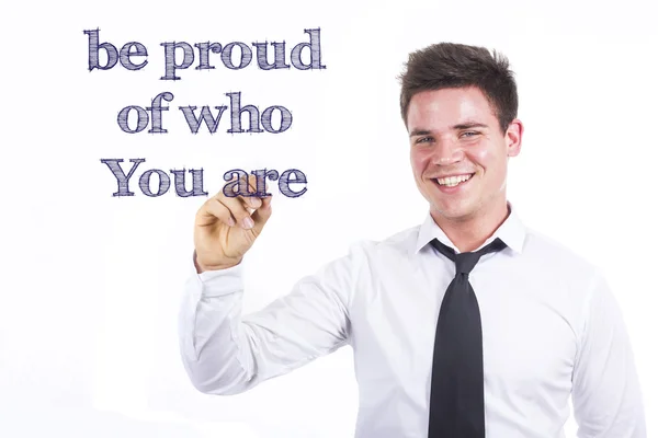 Vara stolt över vem du är — Stockfoto