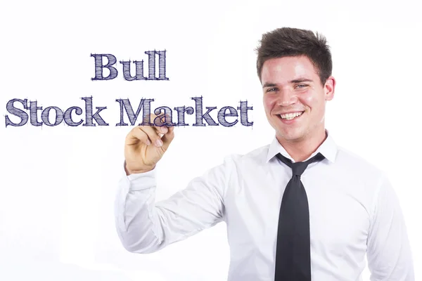 Bull stock markt — Stockfoto