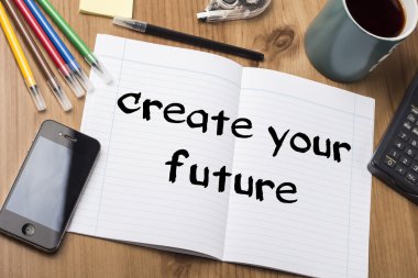 Geleceğin - Not Pad ile metin üzerinde ahşap tablo oluşturmak