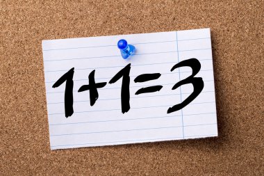 1 artı 1 3 - artı bir ücretsiz--kalçası Not tutturulmuş kağıt o eşit