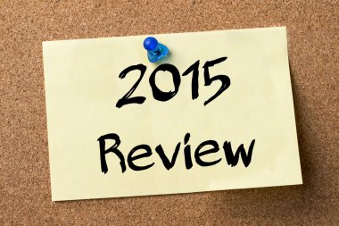 2015 inceleme - yapışkanlı etiket bulletin board tutturulmuş.