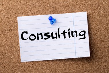 Danışmanlık - ağlamış kağıt bulletin board tutturulmuş Not