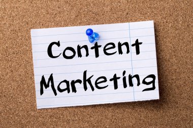 Pazarlama - ağlamış içerik kağıt tutturulmuş bulletin board Not