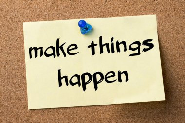 Happen - yapışkanlı etiket bulletin board tutturulmuş yapmak