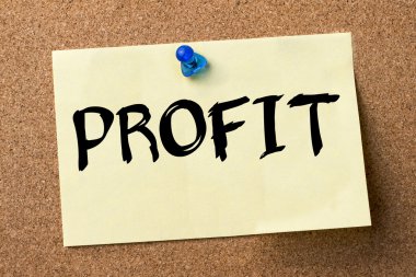 Kar - yapışkanlı etiket bulletin board tutturulmuş.