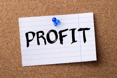 Kar - kalçası not kağıdı bulletin board tutturulmuş.